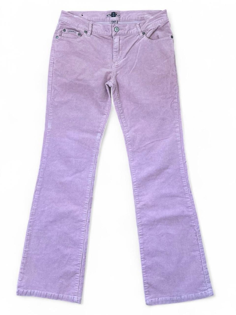 Y2K Corduroy Bootcut Jeans in Pink - Women